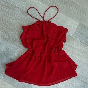 H&M Vibrant Red Halter Top